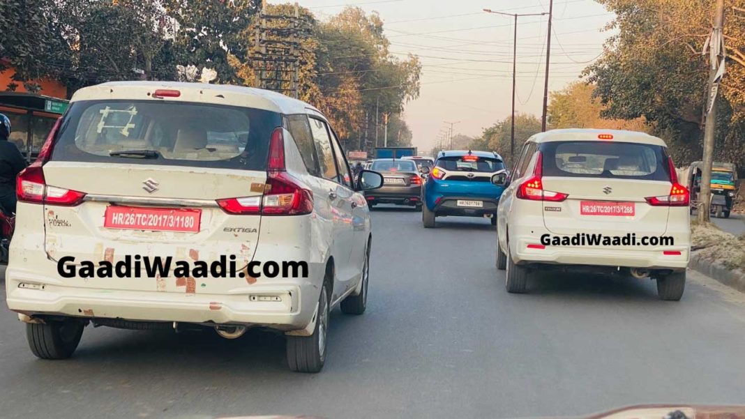 BS6 Maruti Ertiga Diesel Spied