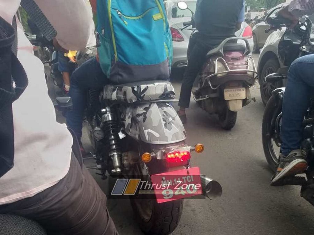 BSA 650cc Motorcycle Spied Rear