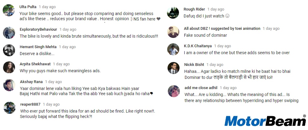 Bajaj Dominar 400 Vs Social Media Ads