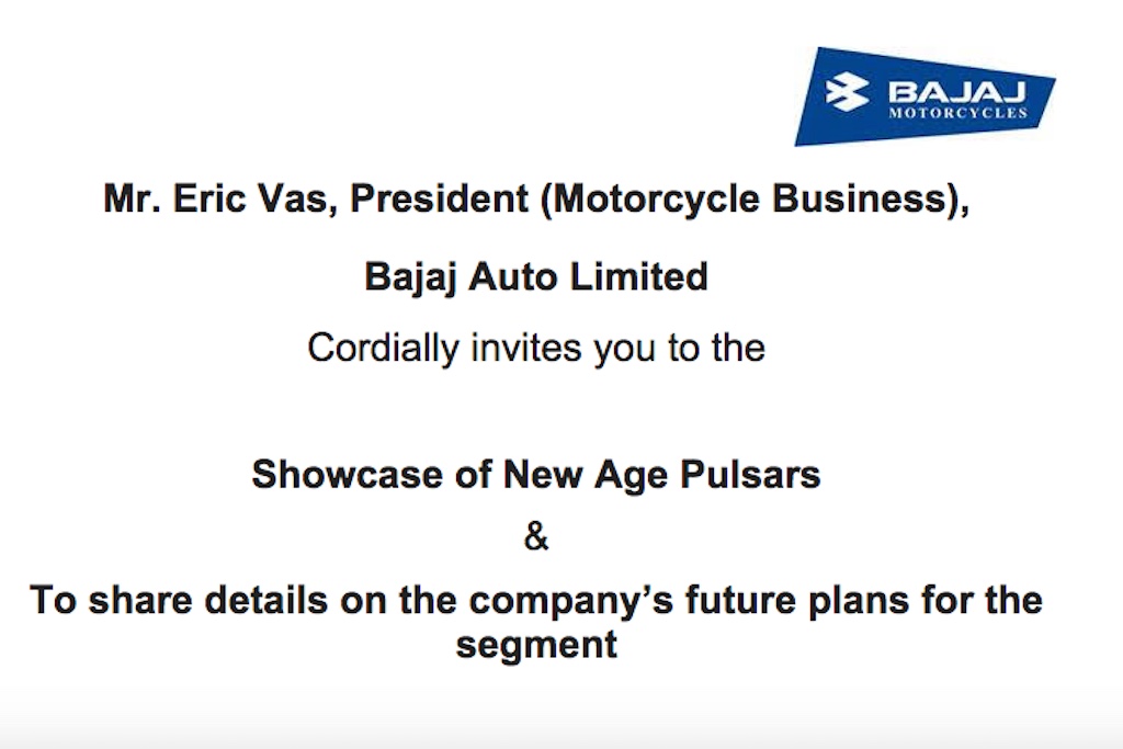 Bajaj New Range Pulsars Invite