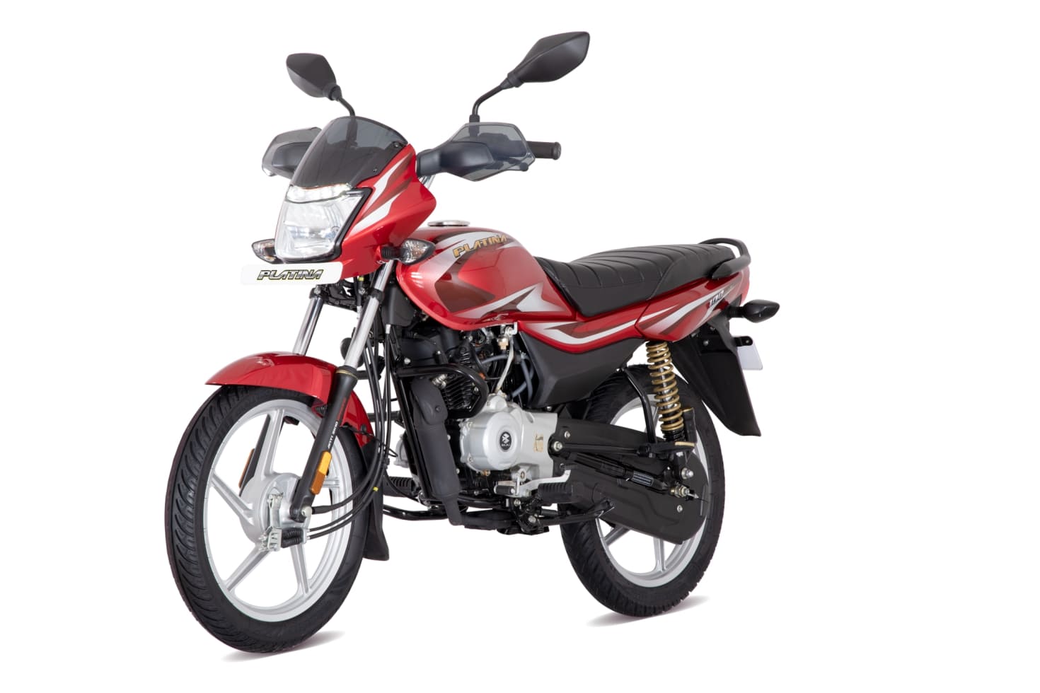 Bajaj Platina 100 KS Cocktail Wine Red