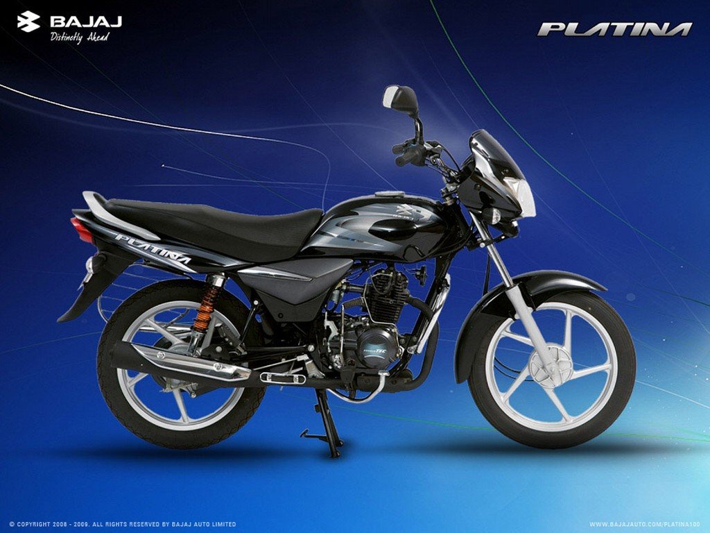 Bajaj Platina 100 Side