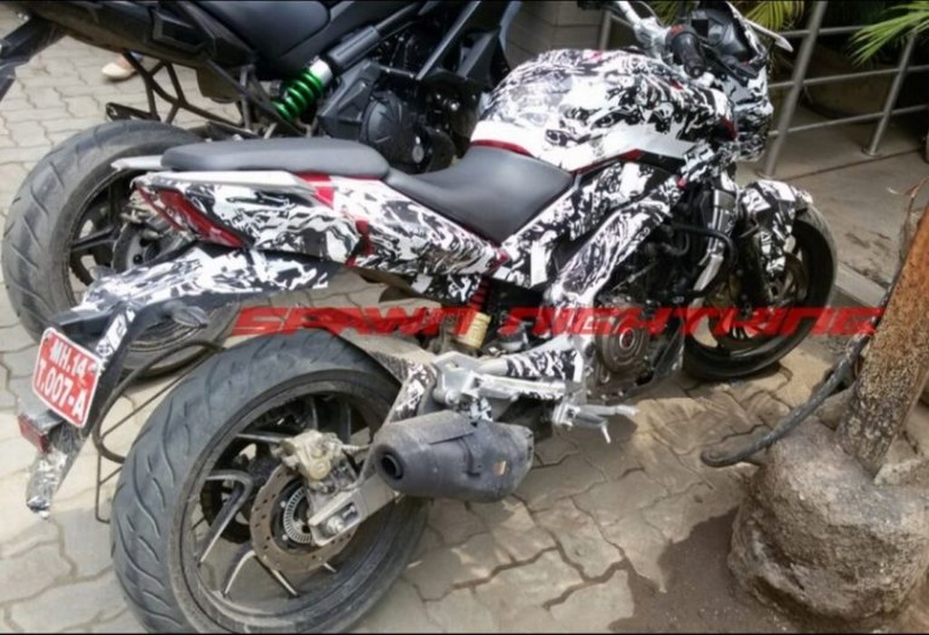 Bajaj Pulsar CS400 Spied Exhaust