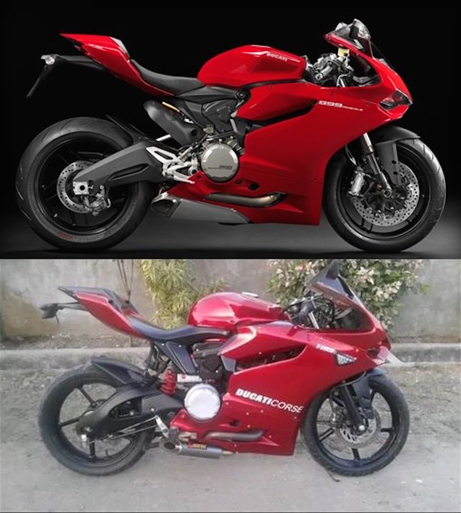 Bajaj Pulsar Ducati Modified