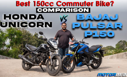 Bajaj Pulsar P150 vs Honda Unicorn Comparison Video
