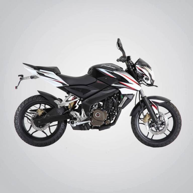 Bajaj Pulsar White Colour