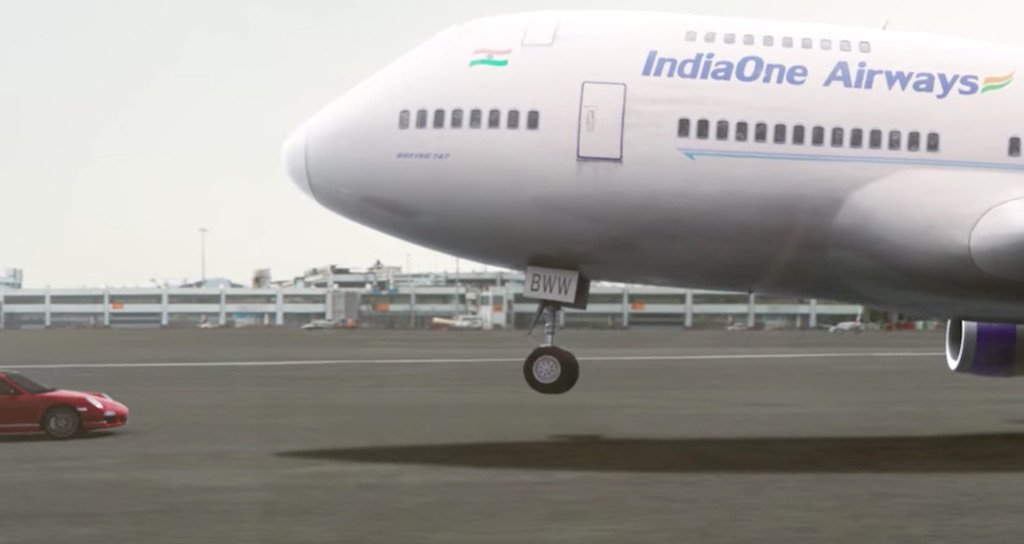 Car Vs Plane Scene