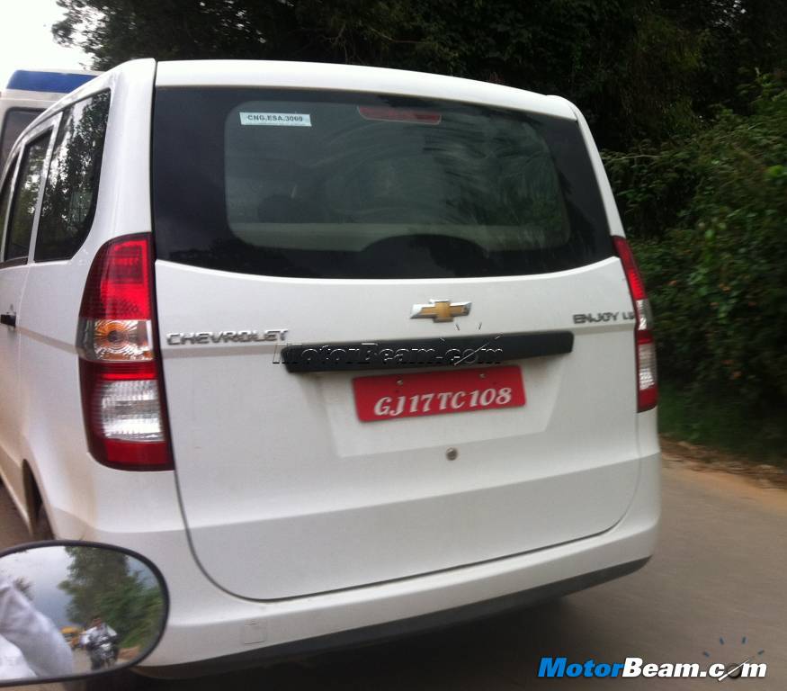 Gm Testing Chevrolet Enjoy Cng In India