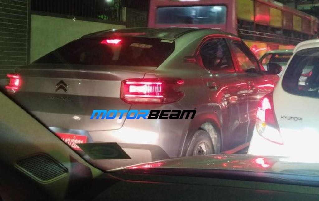 Citroen Basalt Spied India