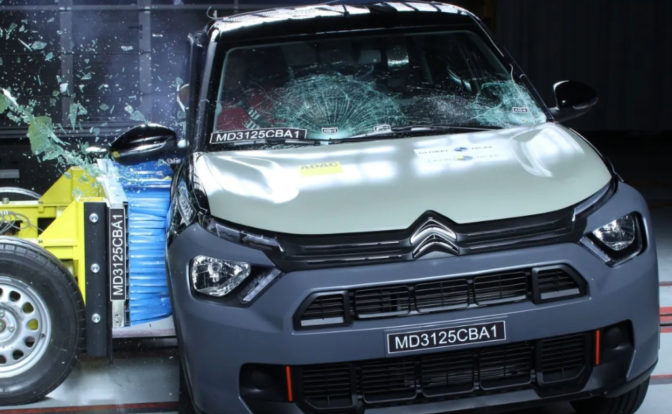 Citroen Basalt crash test front