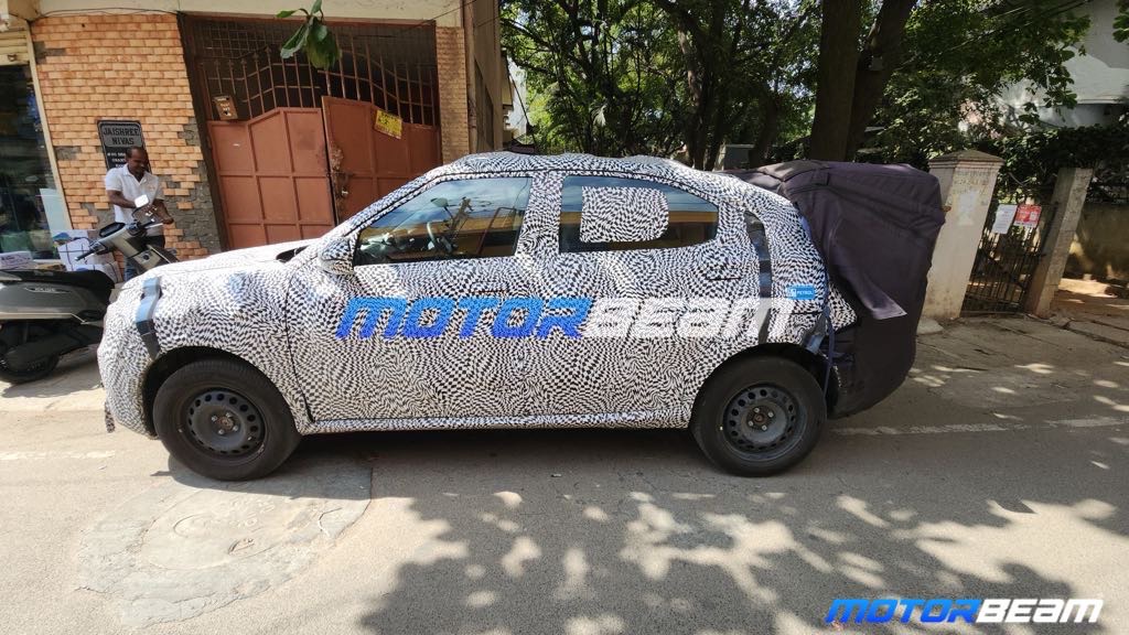 Citroen C3X Side Profile Spied