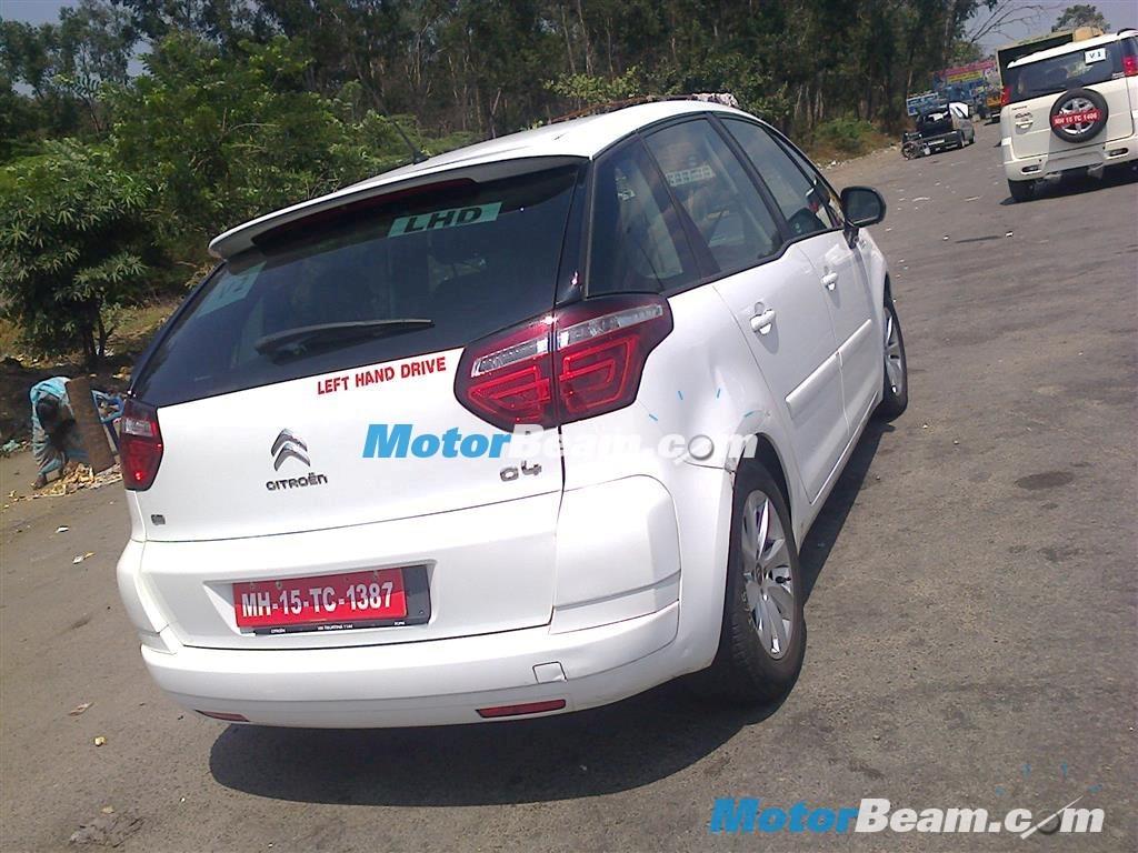 Citroen C4 Picasso India Testing