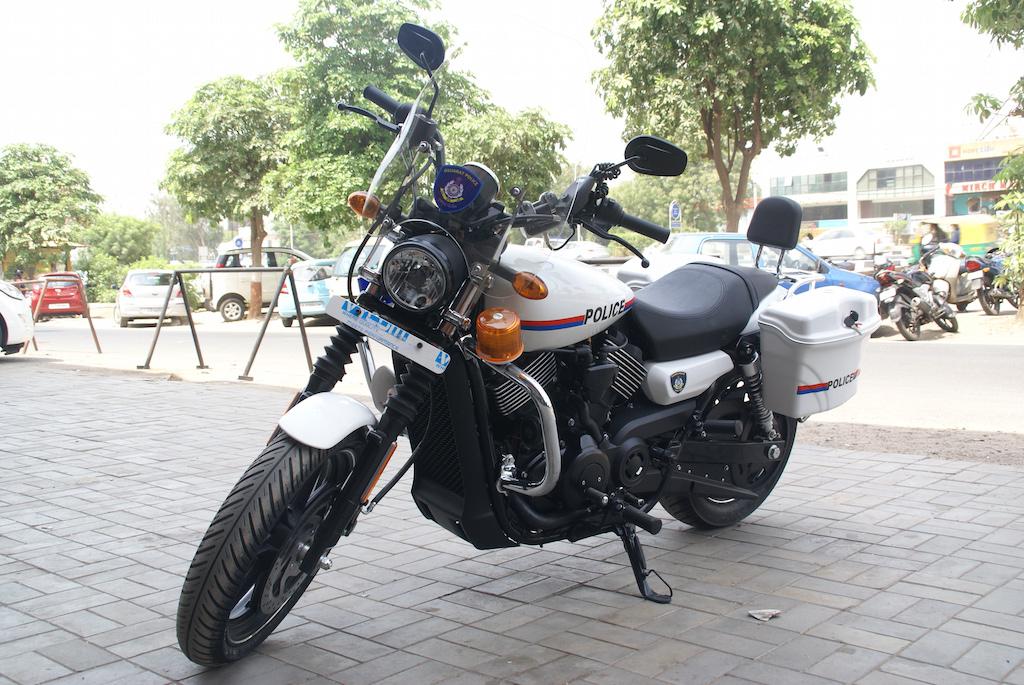 Customized Harley Street 750 Gujarat Police