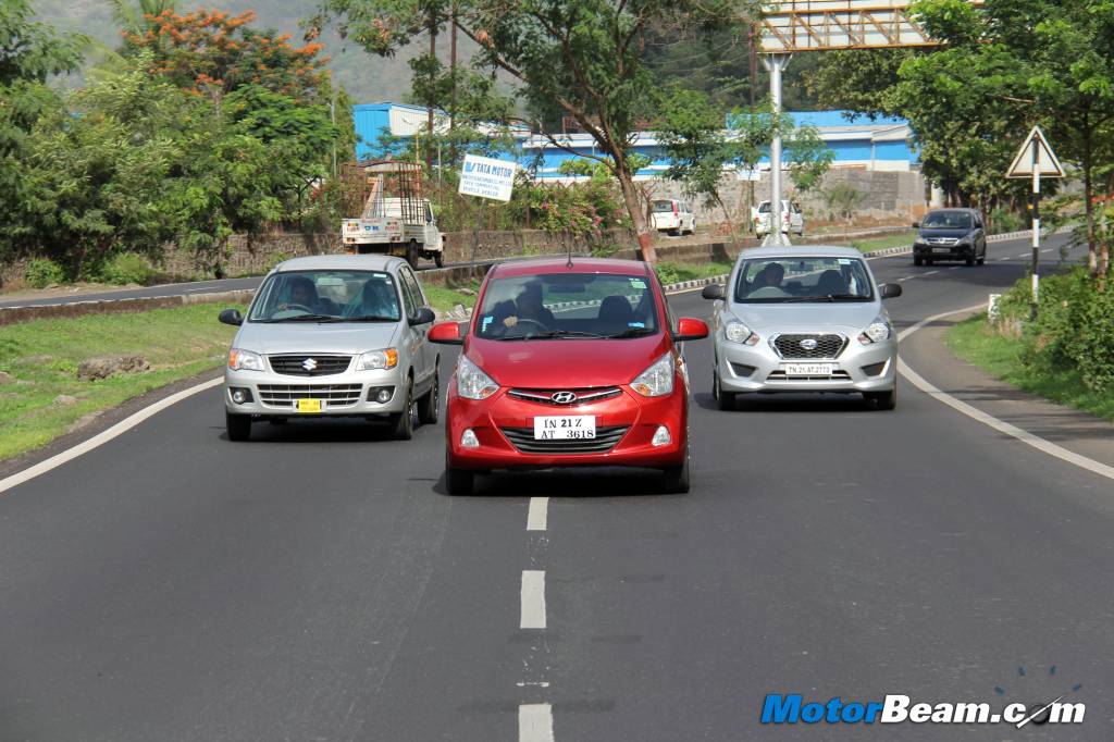 Datsun GO vs- Eon 1.0 vs Alto K10