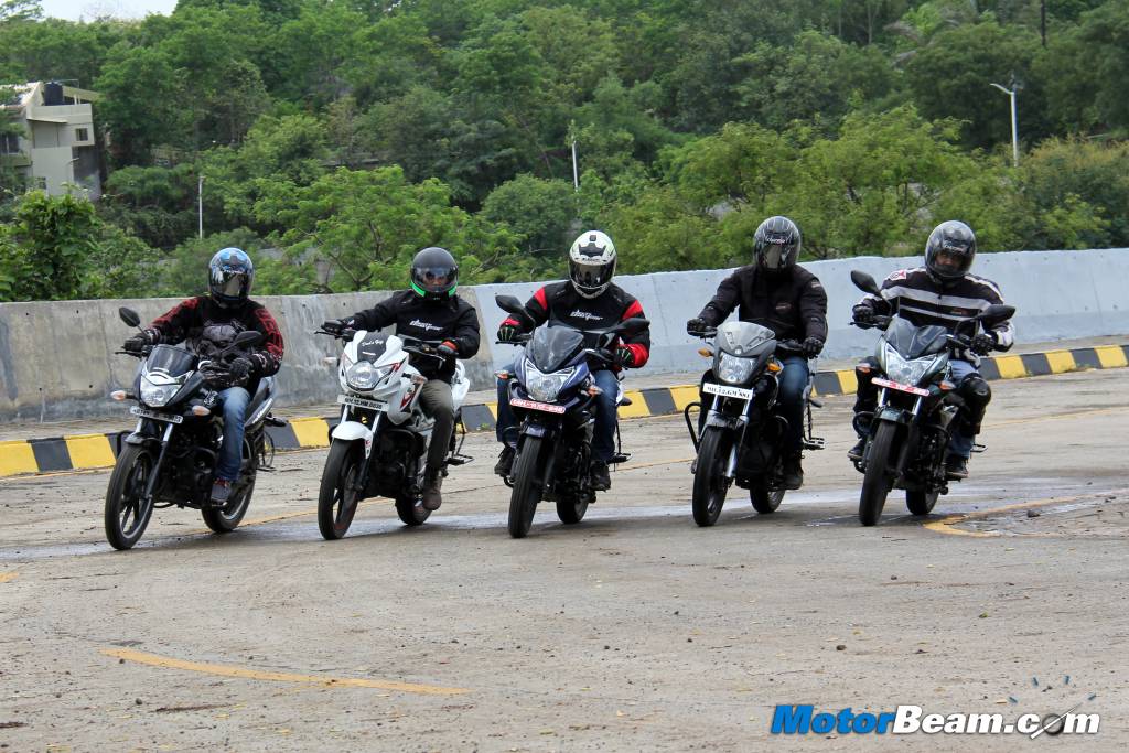 Discover 150 vs Unicorn vs SZ vs GS150R Handling