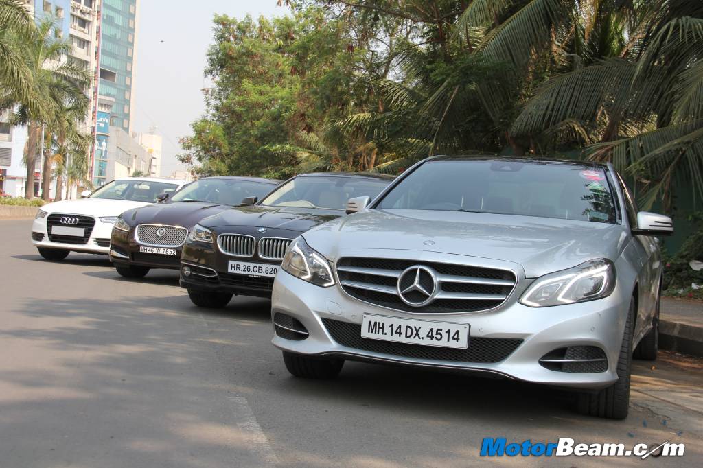 E-Class vs 5-Series vs A6 vs XF