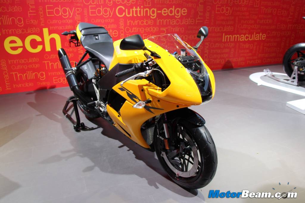 Hero Motocorp Showcases Ebr 1190 Superbike At 14 Auto Expo