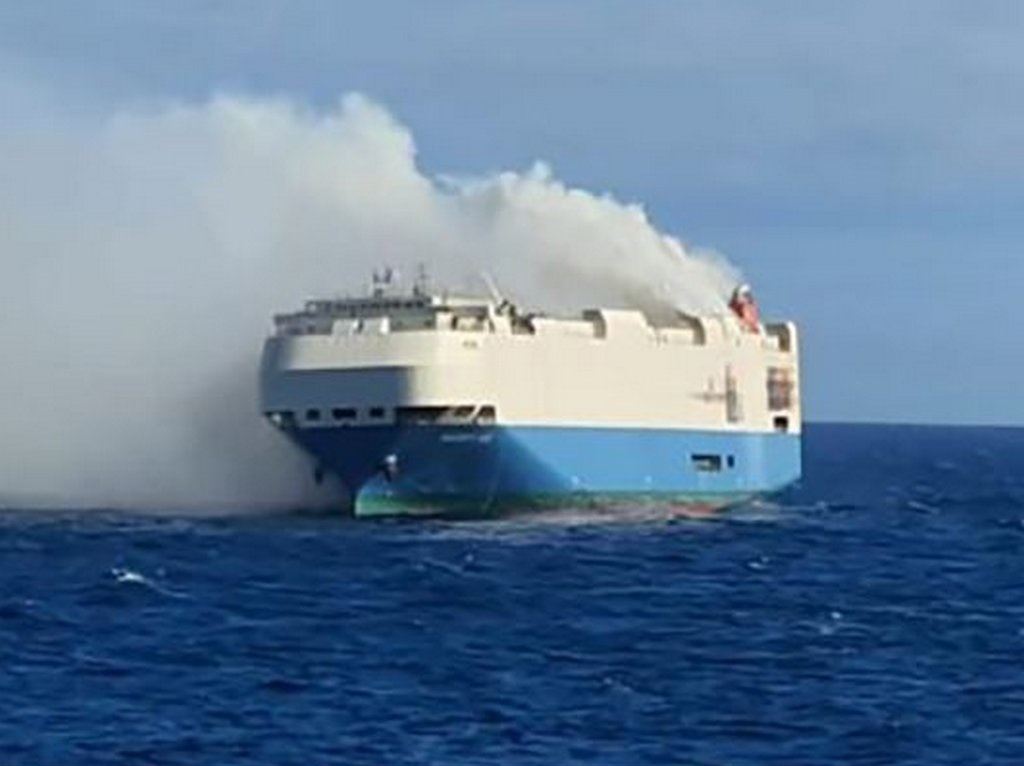 Felicity Ace Cargo Ship Fire