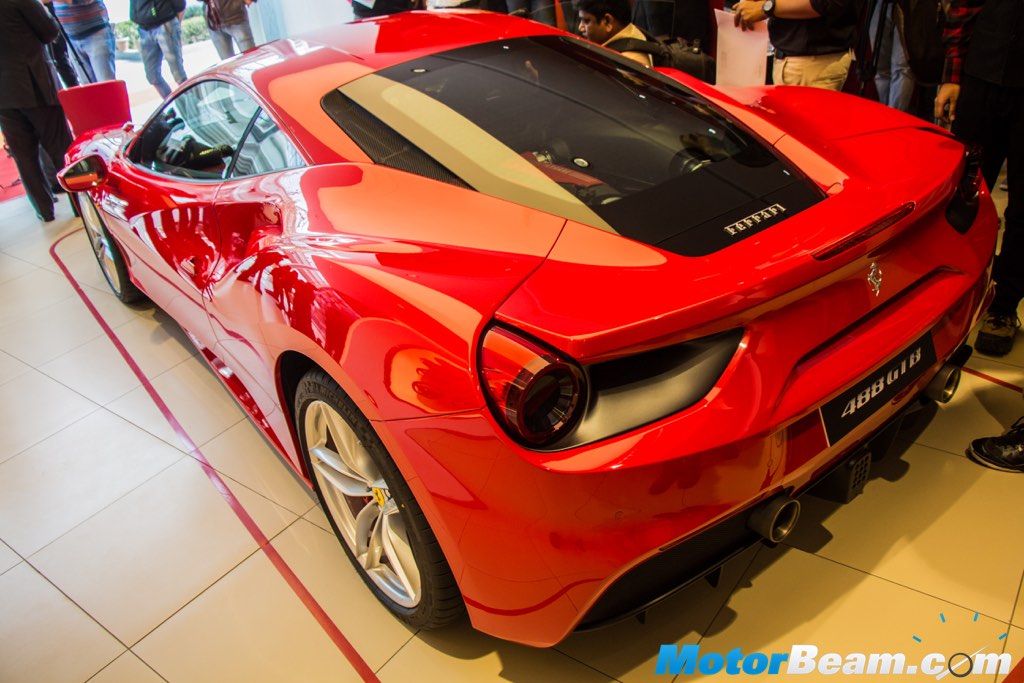 Ferrari 488 GTB Rear Profile