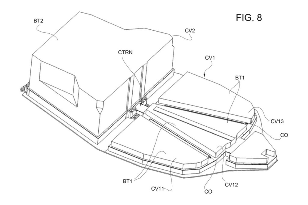 Ferrari Electric Supercar Patent Battery Pack