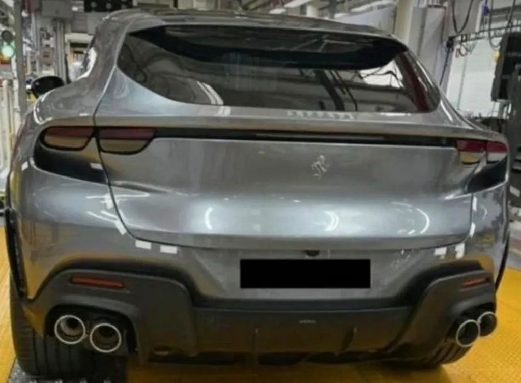 Ferrari Purosangue SUV Leaked Rear