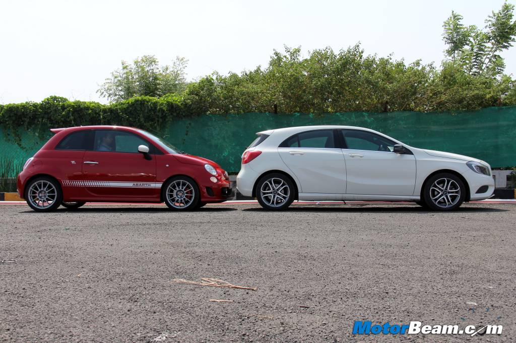 Fiat 500 Abarth vs Mercedes A-Class