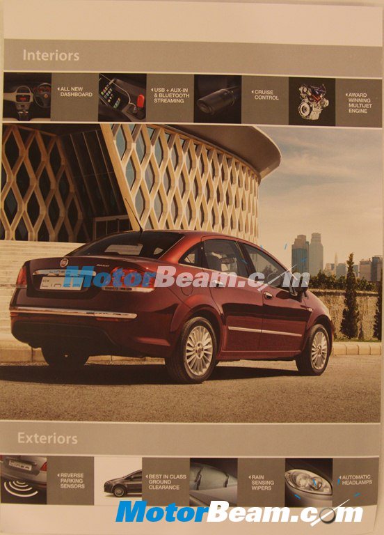 Fiat Linea Facelift Brochure Details