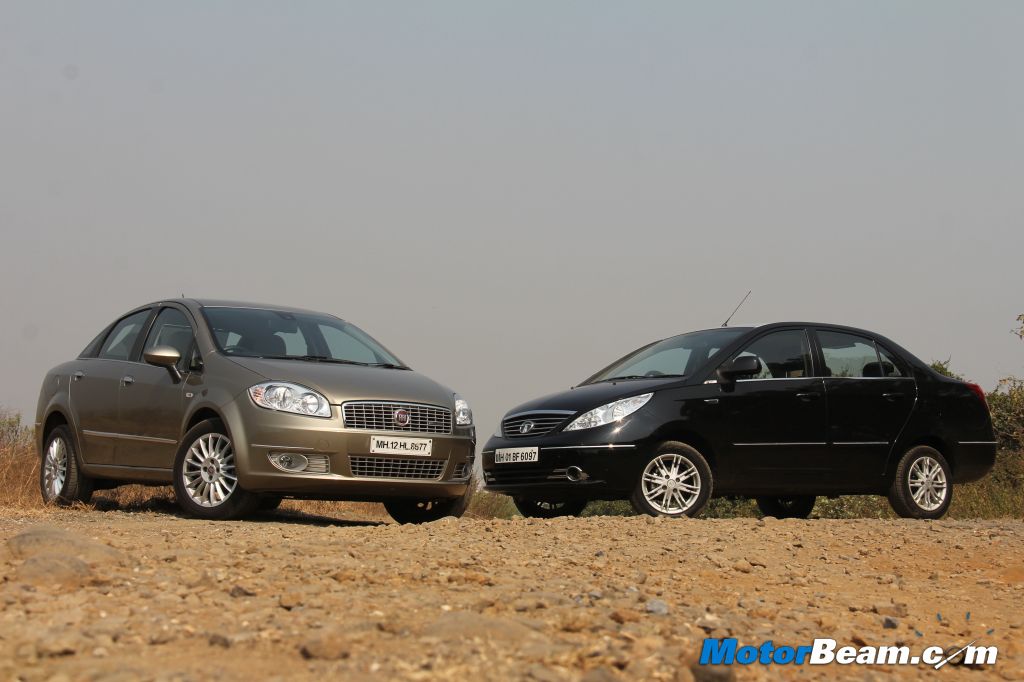 Fiat Linea vs Tata Manza Review