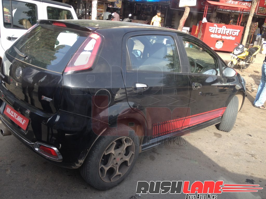 Fiat Punto Abarth T-Jet Badge Spy Shot