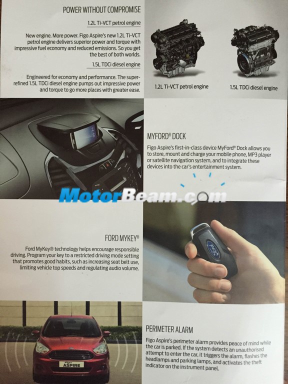 Figo Aspire Brochure India