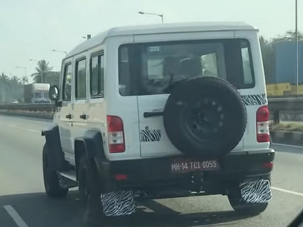 Force Gurkha 5-Door Spied Rear