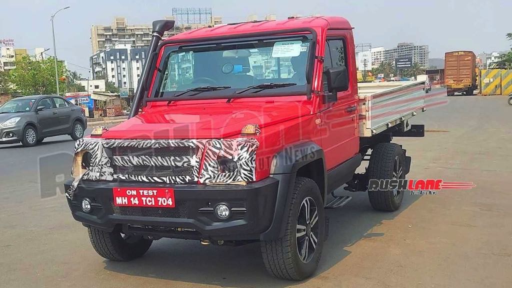 Force Gurkha Pickup Truck Spotted