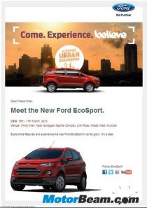 Ford EcoSport Email