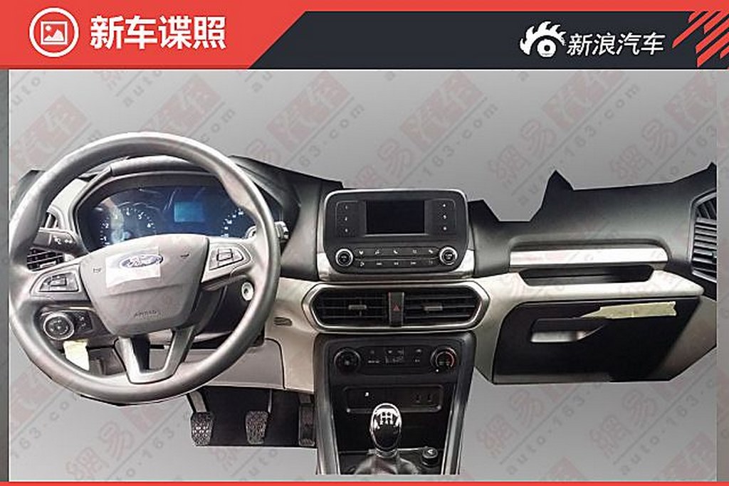 Ford EcoSport Facelift Dash