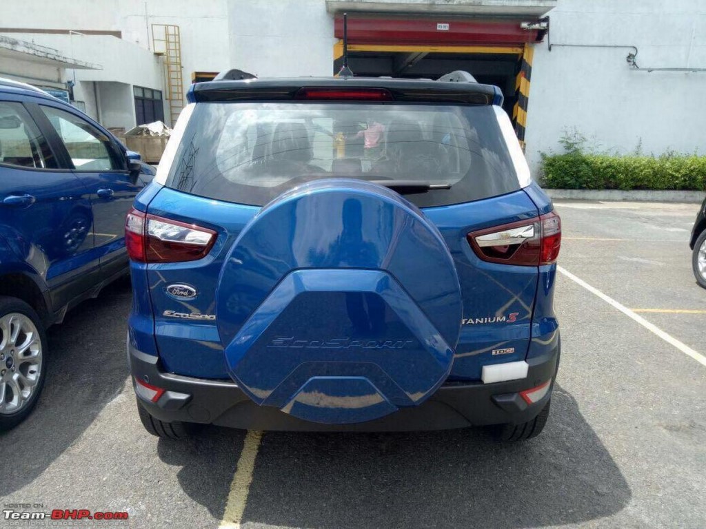 Ford EcoSport Facelift Titanium S Rear Spotted