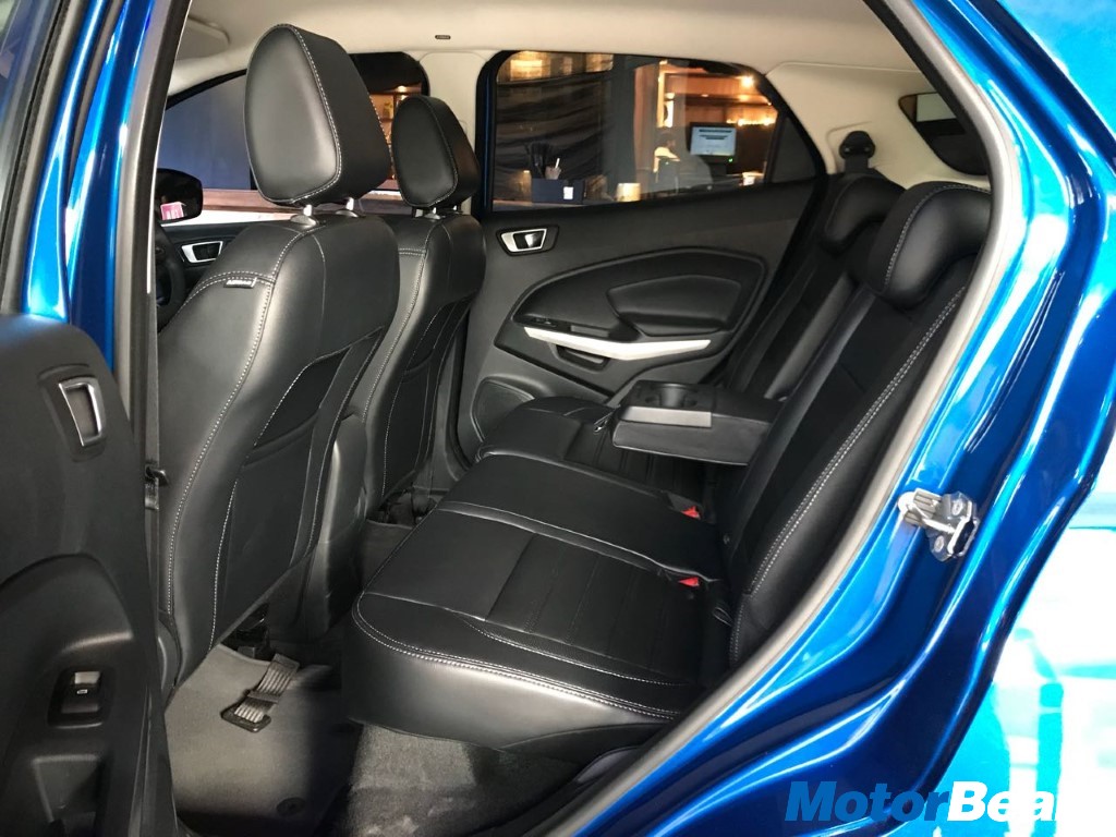 Ford EcoSport Launch Rear Seat