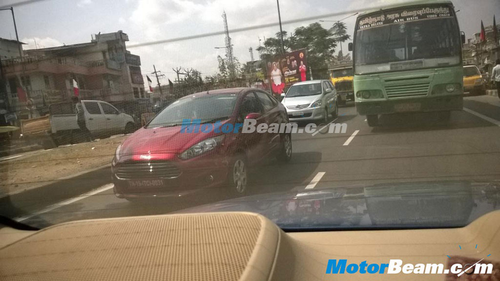 Ford Fiesta Facelift Spy Shot