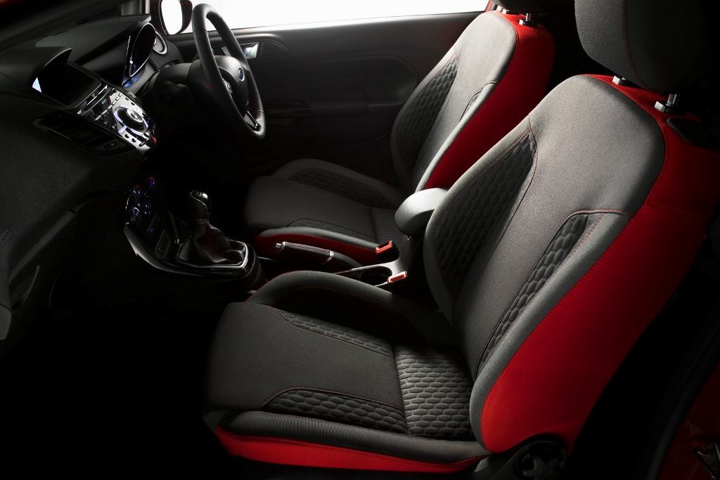 Ford Fiesta Red And Black Edition Interior