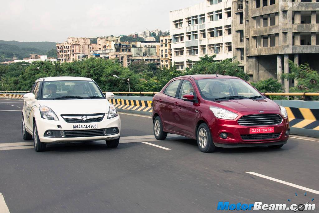 Ford Figo Aspire vs Maruti DZire Comparison