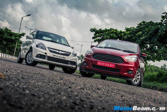 Ford Figo Aspire vs Maruti DZire Review