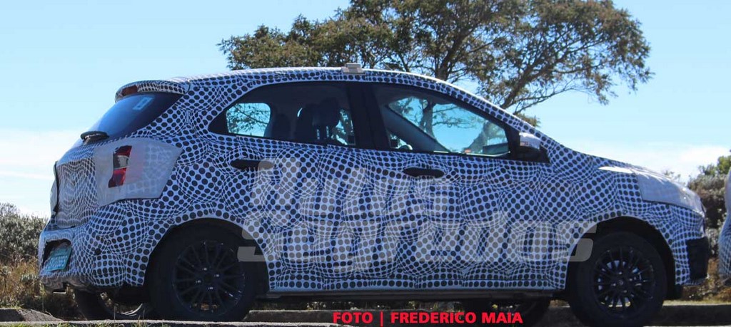 Ford Figo Side Profile Spied In Brazil
