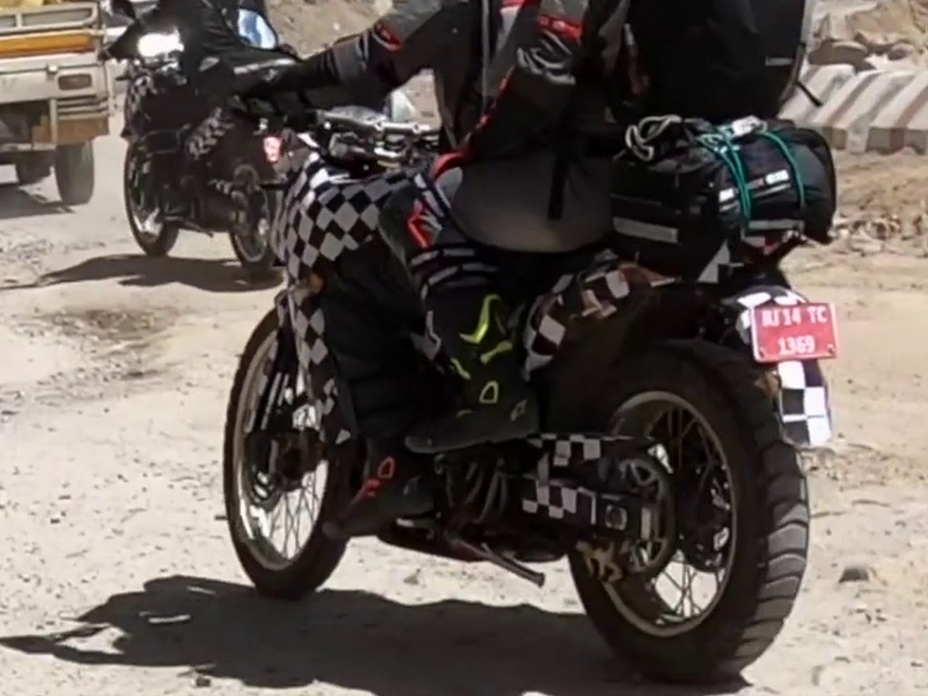 Hero Adventure Bikes Spied Rear Tyre