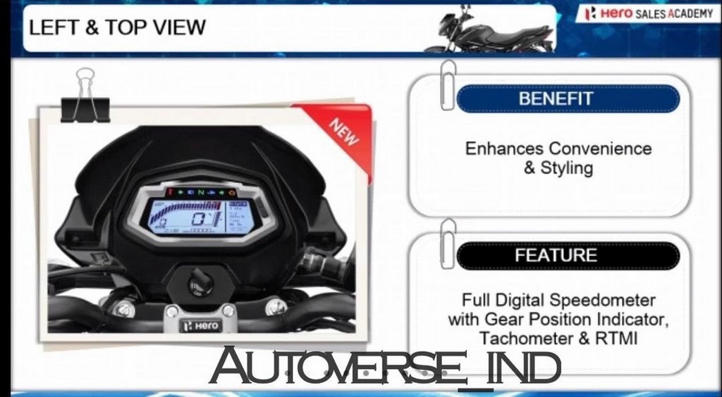 Hero Glamour Xtec Digital Instrument Cluster