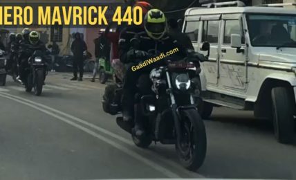 Hero Mavrick 440 Spied