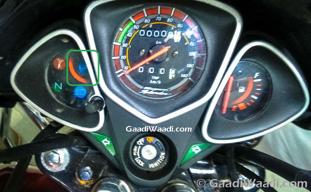 Hero Splendor 125cc iSmart Instrument Console Spied