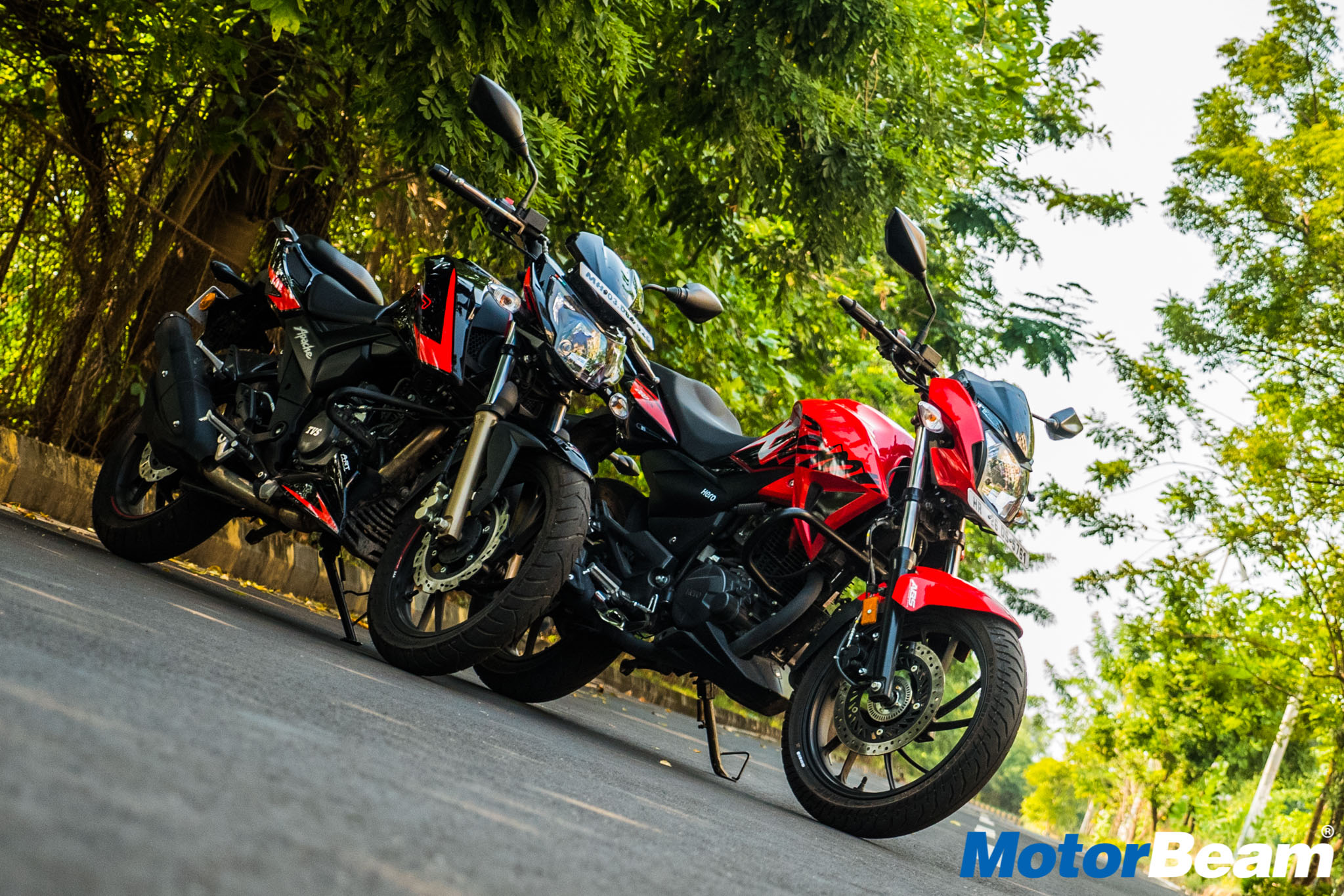 Hero Xtreme 200R vs TVS Apache 200 Comparison Test