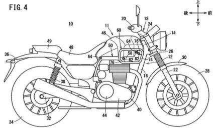 Honda 350 Scrambler Patent