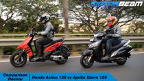 Honda Activa 125 vs Aprilia Storm 125 Video