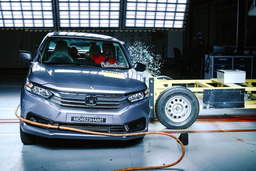 Honda Amaze Side Impact Crash Test