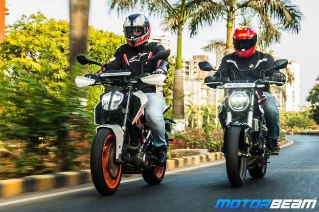 Honda CB300R vs KTM Duke 390 Comparison Review